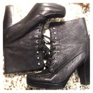 Circa Joan and David Black lace up boots.